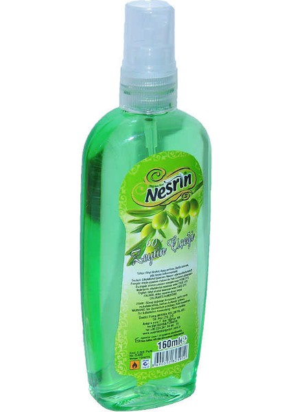 Zeytin Çiçeği Kolonyası 60 Derece Pet Şişe Sprey 160 ml