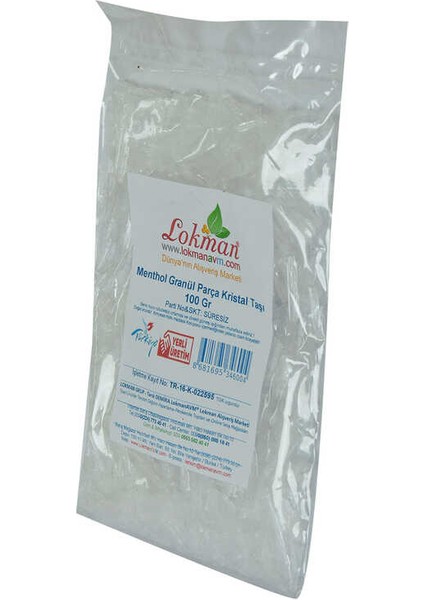 Menthol Granül Parça Kristal Taşı 100 gr modelleri