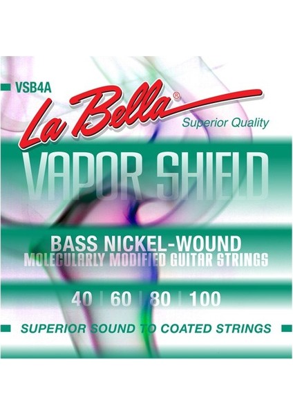 Gitar Aksesuar Bas 4 Telli Labella Vapor Shield LB-VSB4A