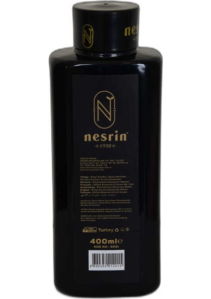 Incir Kolonyası 80 Derece Özel Seri Kutulu Pet Şişe 400 ml - Eau De Cologne