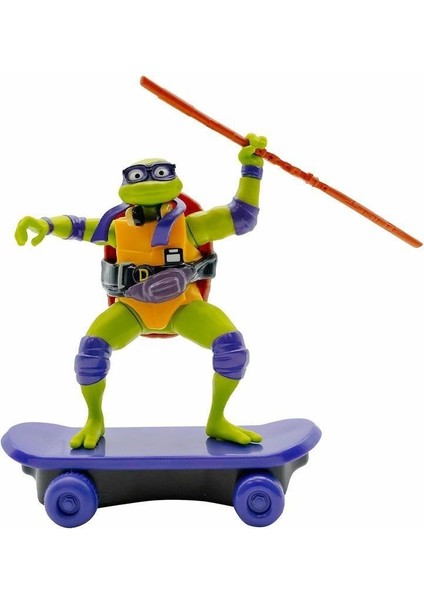Tu814001 Tmnt Ninja Kaplumbağalar Çek Bırak Kaykay Figür - 71055