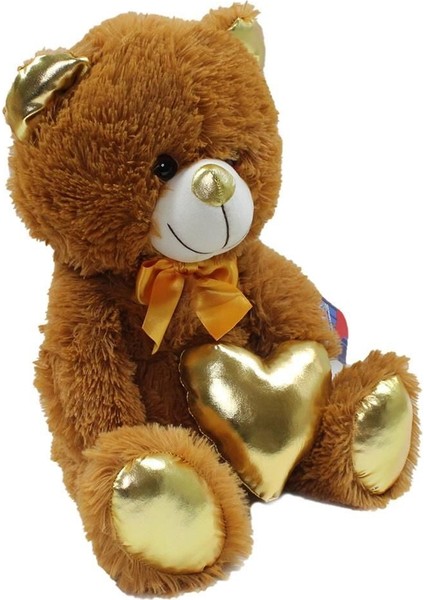 62501 Parlak Kalpli Peluş Ayı 40 cm