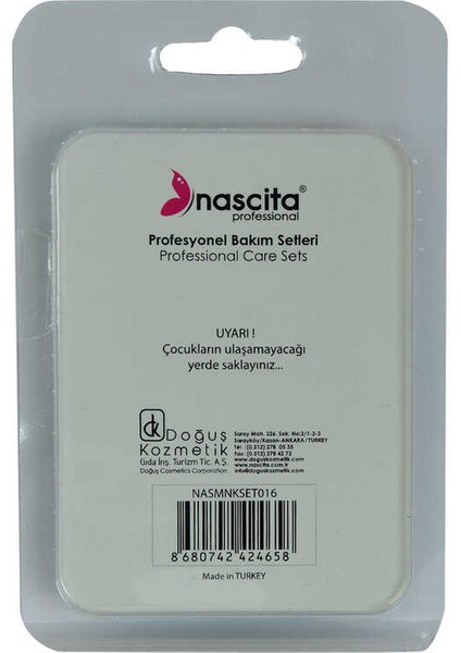 Cımbız Tırnak Makası 2 Li Profesyonel Bakım Seti