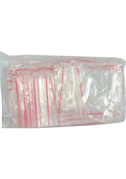 Kilitli Naylon Torba Poşet 5x5 cm Şeffaf 100 Adet 1 Paket