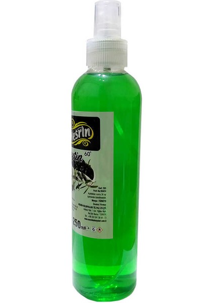 Zeytin Kolonyası 60 Derece Pet Şişe Sprey 250 ml