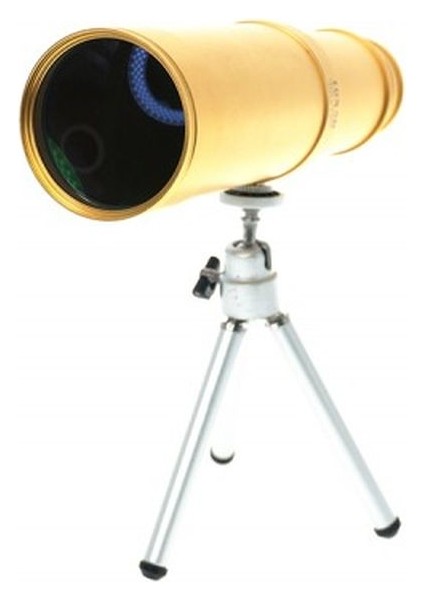 50x50 Panda Metal Gövde Tek Gözle Büyük Mercek Korsan Dürbün Gold modelleri