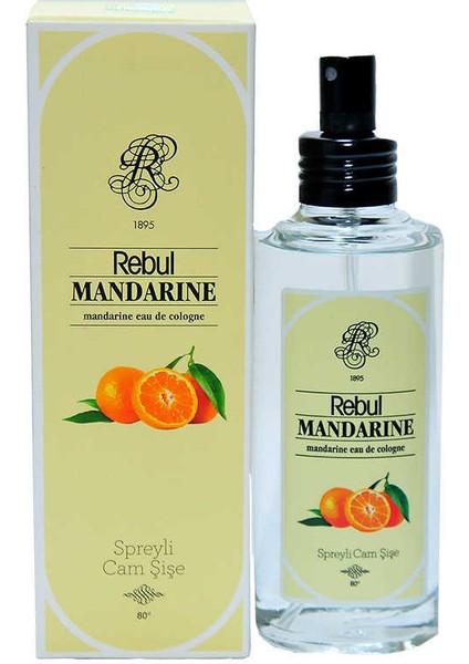 Mandalina Kolonyası 80 Derece Cam Şişe Sprey 100 ml