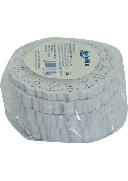 Kağıt Bardak Altlığı 9 cm Dantel Desenli Beyaz 500 Adetli 1 Paket