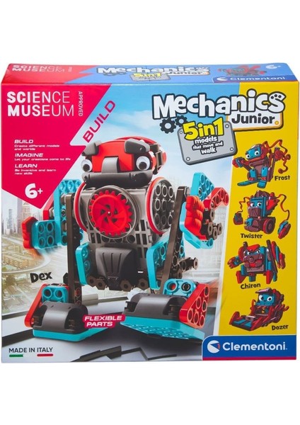 61360TR Mechanics Junior Hareketli Robotlar 5in1 +6 Yaş