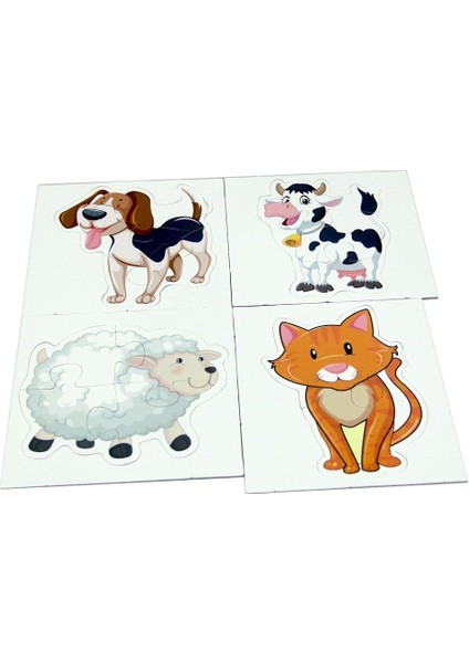 LC7224 Laço Kids Baby Puzzle - Hayvanlar / 2+3+4+5 Parça Puzzle / +1 Yaş