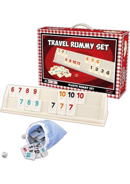 1010402 Travel Rummy Set ,star Okey