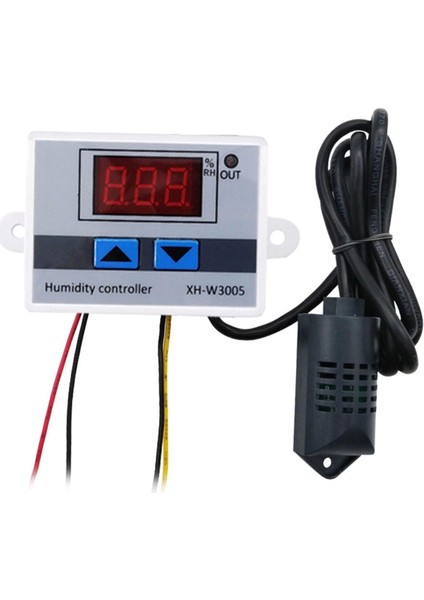 XH-W3005 Ac 220V Dijital Nem Kontrol Cihazı 120W Güç Kuluçka Depo Oda Sera Havalandırma