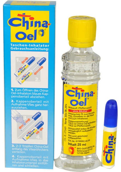 Çin Yağı 25 ml - Yüzde 100 Saf Doğal Nane Yağı