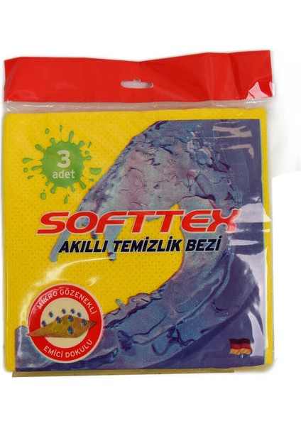 Akıllı Temizlik Bezi Mikro Gözenekli Emici Doku Karışık Renkli 3 Adet fiyatları