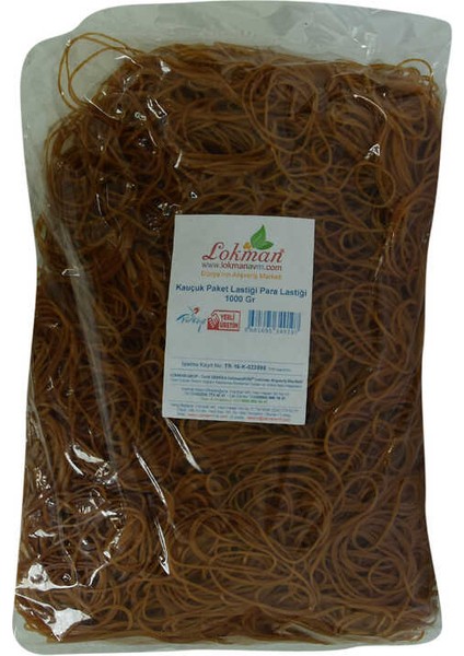 OEM Kauçuk Paket Lastiği Para Lastiği 1000 gr Paket