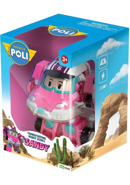 Polı MRT-0657 Robocar Transforming Robot Figür Sandy