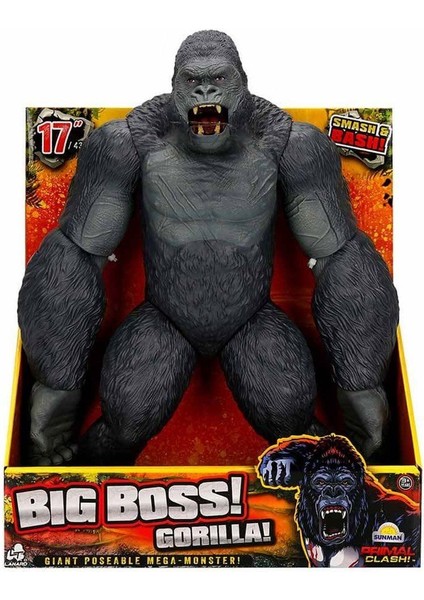 1037113 Primal Clash Büyük Patron Goril 42 cm -Sunman