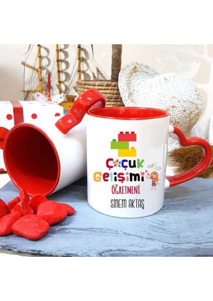 Çocuk Gelişimi Öğretmenine Özel Öğretmenler Günü Hediyesi Kişiye Özel Kupa Bardak