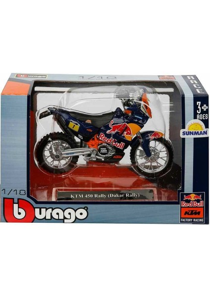 51070 Sun-Bur-1:18 Motor Red Bull Ktm 450 2 Asorti - Sunman fiyatları