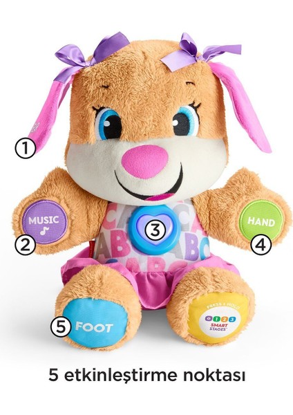 FPP83 Fisher-Price® Yaşa Göre Gelişim Eğtici Köpekçiğin Kız Kardeşi / Türkçe / Eğlen ve Öğre