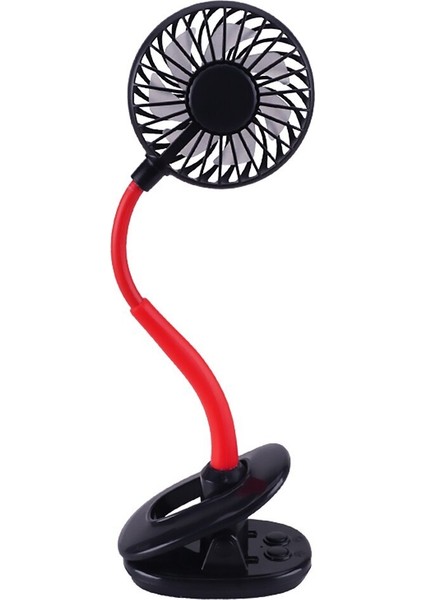 Portatif Işıklı Mini Klipsli Fan