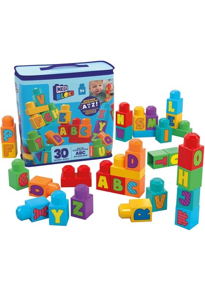 HRR60 Mega Bloks Alfabeli Blok Çantası 30 Parça +1 Yaş