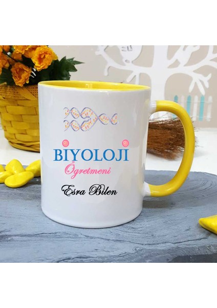 Biyoloji Öğretmenine Özel Öğretmenler Günü Hediyesi Kişiye Özel Kupa Bardak