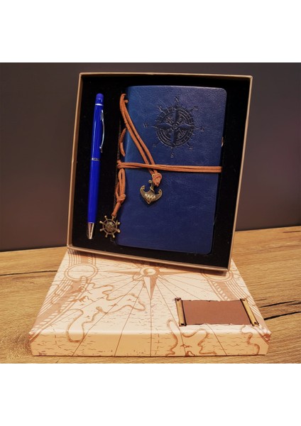 OEM Pusula Defter ve Tükenmez Kalem Set