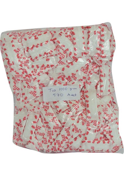 Tek Kullanımlık Paketli Tuz 1000 gr Takribi 570 Adetli 1 Paket fiyatları