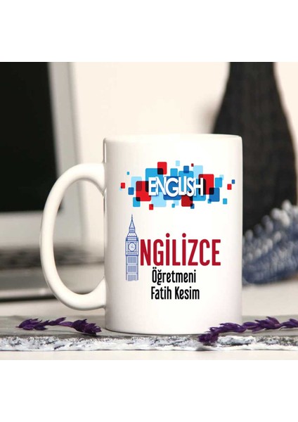 Ingilizce Öğretmenine Özel Öğretmenler Günü Hediyesi Kişiye Özel Kupa Bardak