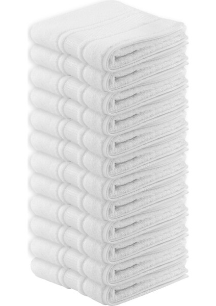 Colourist 50 x 90 cm El-Yüz Havlusu 12'li Beyaz