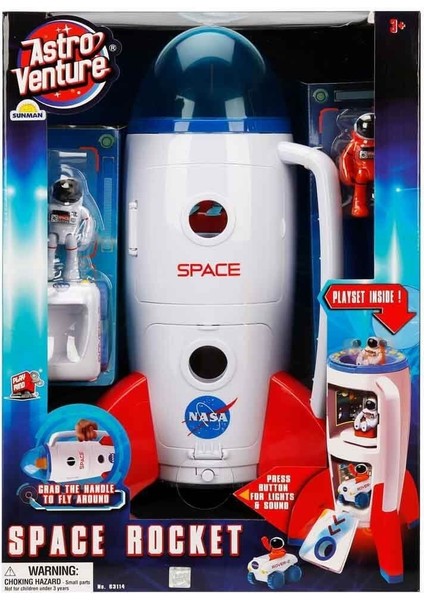 106114 Astro Venture Sesli ve Işıklı Uzay Roketi -Sunman