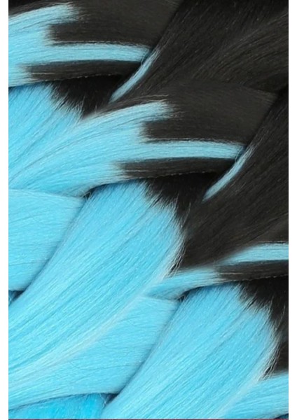 Afrika Örgüsü Ombreli Sentetik Saç 100 gr Siyah - Turkuaz modelleri