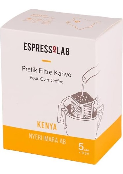 Pratik Filtre Kahve - Kenya Nyeri Imara Ab 5 Adet