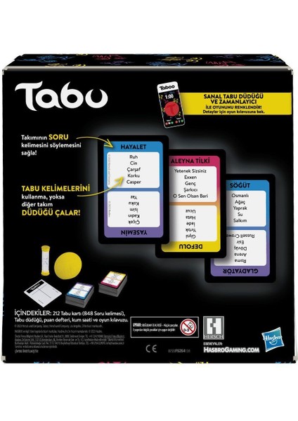 F5254 Hasbro Gaming - Tabu +13 Yaş