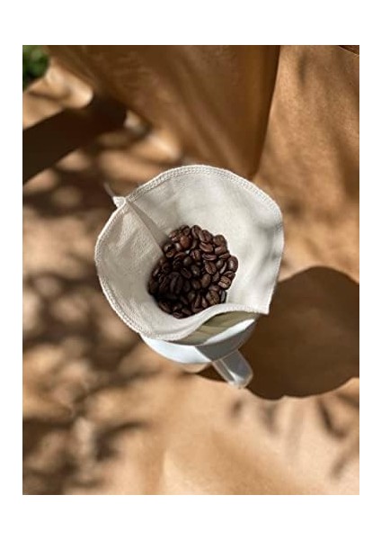 Ladies Yeniden Kullanılabilir Kumaş Kahve Filtresi (V60)