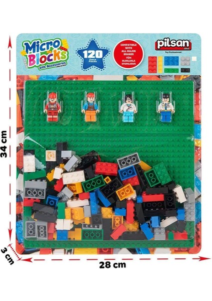 03 625 Pilsan Micro Bloklar 120 Parça