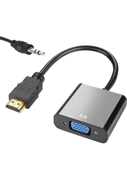 Fully G-537L HDMI To VGA Çevirici Adaptör Ses Çıkışlı
