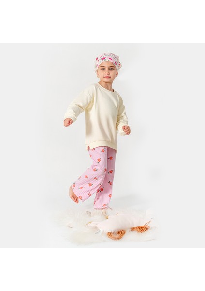 Çiçek Desenli Kız Çocuk Takımı fiyatları