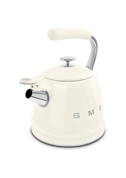 50's Style Krem Set Üstü Düdüklü Kettle 2.3 Lt
