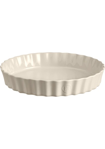 Henry Tart-Börek-Flan Kabı Yuvarlak 32 cm Ekru/clay