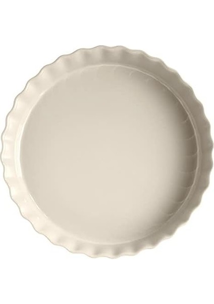 Henry Tart-Börek-Flan Kabı Yuvarlak 32 cm Ekru/clay