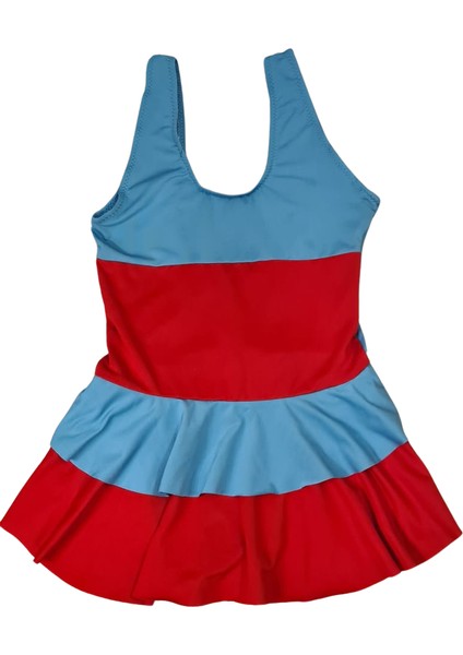 Çağrı Mayo Kız Çocuk Elbiseli Mayo