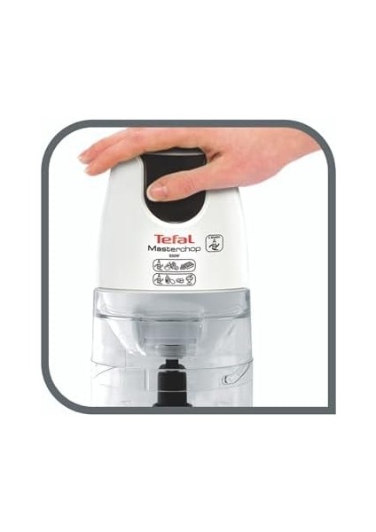 MB470B Masterchop Powelix Maxi 4 Bıçaklı Rondo ve Doğrayıcı, 1.5 L Hazne, 500 W, Beyaz - 1500637071
