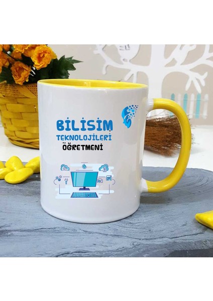 Bilişim Teknolojileri Öğretmenine Özel Öğretmenler Günü Hediyesi Kişiye Özel Kupa Bardak