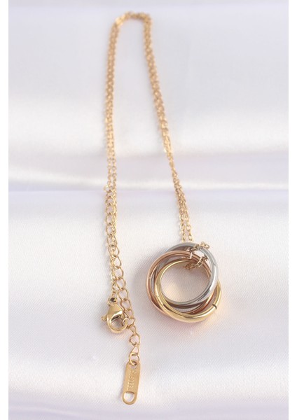 316L Çelik Zincir Çoklu Renk Cartier Model Kolye - TJ-BKO8668