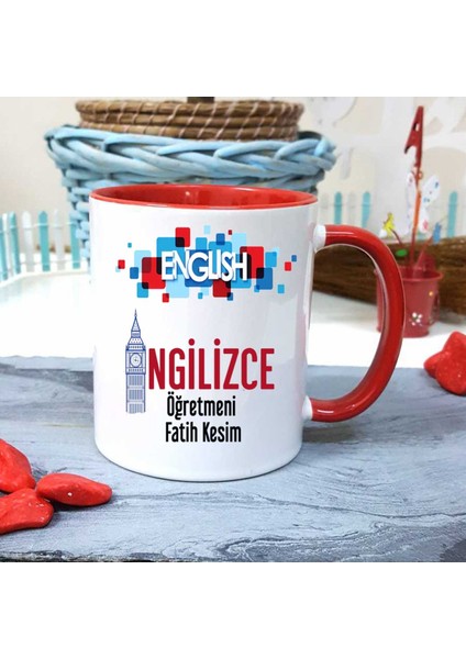 Ingilizce Öğretmenine Özel Öğretmenler Günü Hediyesi Kişiye Özel Kupa Bardak