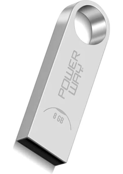 Powerway 8 GB Metal USB 2.0 Flash Bellek