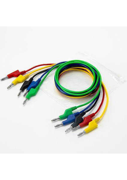 OEM P1036 5 Renkli 1 Metre 1000V - 19A Multımetre Test Uçları Kablo Kiti