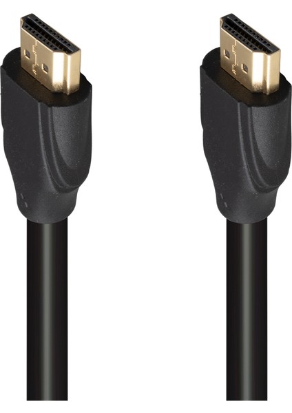 OEM Fully G-507K Plastik Düz Siyah 25 Metre Gold Poşetli HDMI Kablo